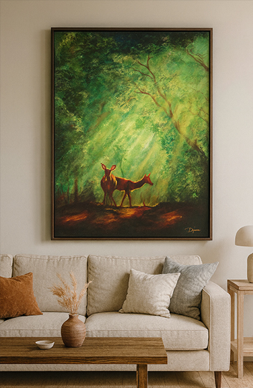 deer painting by dipu