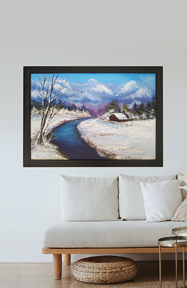 snow paintings by dipu